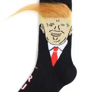 President Donald Trump Hair Socks - Black - MAGA - Make America Great Again